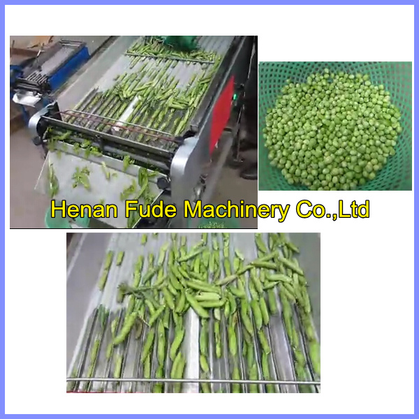 automatic Green soy bean sheller, fresh soybean shelling machine
