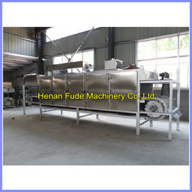 hot air peanut roaster, chain plate peanut roasting machine