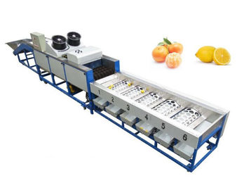 lemon cleaning waxing sorting machine, lemon grading machine, lemon sorter