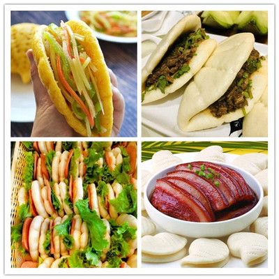 lotus leaf shaped cake machine, bao bun machine, baozi making machine