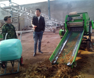 corn wheat straw silage baler and wrapper machine, corn straw baler