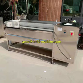 small ginger peeling machine, ginger cleaning machine, potato washing machine