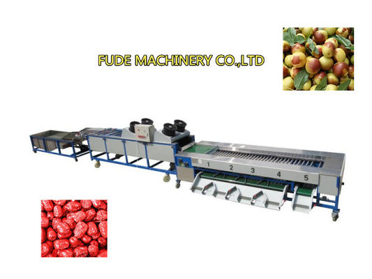 dates cleaning drying sorting machine, dates washing drying grading machine