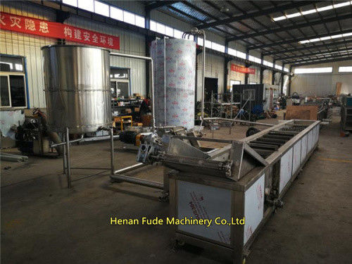 automatic peanut frying line 1t/h, peanut frying machine, deoiling machine