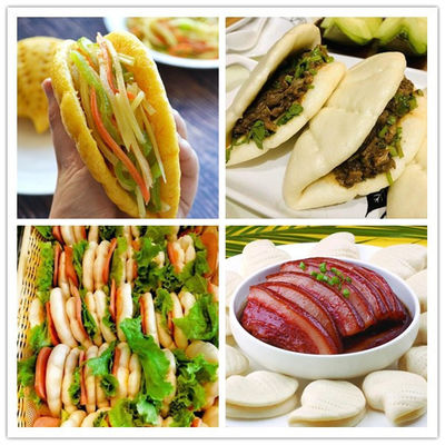 lotus leaf cake machine, bao bun machine, bao buns with stir fried meat